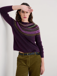 Sea Salt - Annik Jumper in Modernist Grape Oak Mix