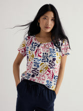 Load image into Gallery viewer, Sea Salt - Appletree T-Shirt in Inky Botanical Chalk
