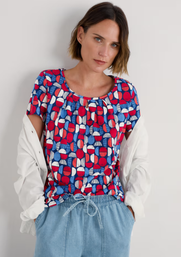 Sea Salt - Appletree T-Shirt in Stacked Buoys Yacht