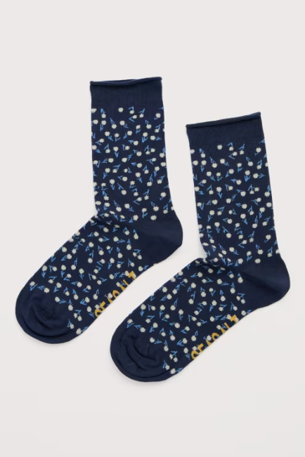 Sea Salt - Arty Socks in Bud Ditsy Marine
