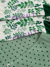 Load image into Gallery viewer, Sea Salt - Pack of 2 Bamboo Arty Trainer Socks in Harebell Mix
