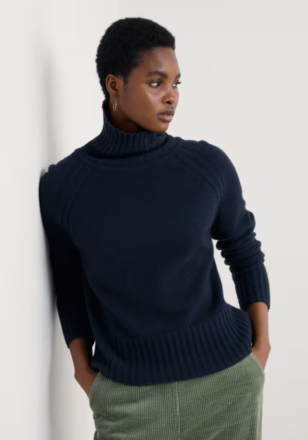 Sea Salt - Basset Cove Jumper in Maritime
