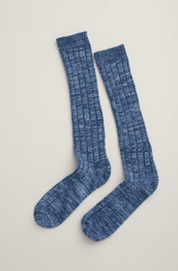 Sea Salt - Bloomin Good Long Socks - Maritime Twist