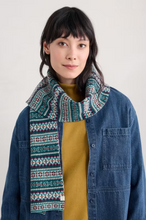 Load image into Gallery viewer, Sea Salt - Bright Line Scarf - Wheal Towan Seashore Mix
