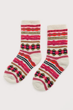 Load image into Gallery viewer, Sea Salt - Cabin Socks in Scillia Aran Multi
