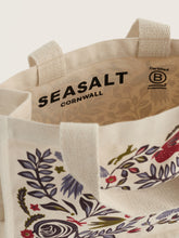 Load image into Gallery viewer, Sea Salt - Canvas Cute Bag in Folky Scene Dark Hellebore
