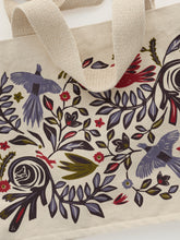 Load image into Gallery viewer, Sea Salt - Canvas Cute Bag in Folky Scene Dark Hellebore
