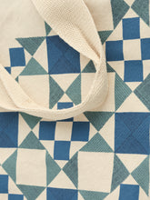 Load image into Gallery viewer, Sea Salt - Canvas Shopping Bag Stitched Stars Ligh
