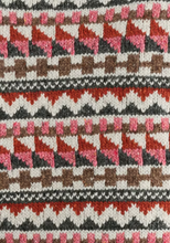 Load image into Gallery viewer, Sea Salt - Dawson Pick Vest Fairisle in Zig Zag Geo Aran Red Sail
