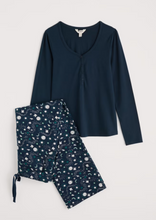 Load image into Gallery viewer, Sea Salt - Evening Path Pyjamas in Starry Night Maritime
