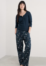 Load image into Gallery viewer, Sea Salt - Evening Path Pyjamas in Starry Night Maritime
