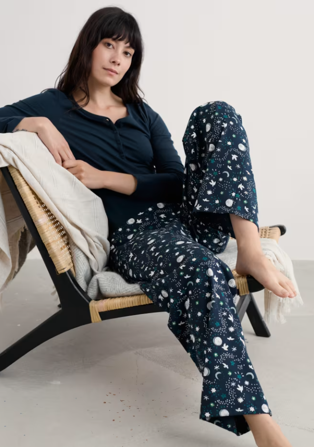 Sea Salt - Evening Path Pyjamas in Starry Night Maritime