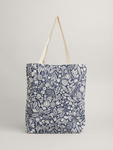 Sea Salt - Foldaway Canvas Shopper - Garden Harvest Night