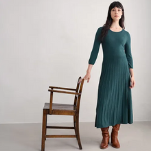 Load image into Gallery viewer, Sea Salt - Folk Song Dress - Dusky Jade
