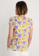 Load image into Gallery viewer, Sea Salt - Garden Gate Top in Leafy Floral Chalk Pear

