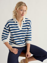 Load image into Gallery viewer, Sea Salt - Gwynver Jumper in Cornish Dark Voyage Chalk

