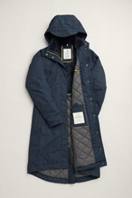 Load image into Gallery viewer, Sea Salt - Janelle Waterproof Coat - Squid Ink
