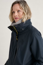 Load image into Gallery viewer, Sea Salt - Janelle Waterproof Coat - Squid Ink
