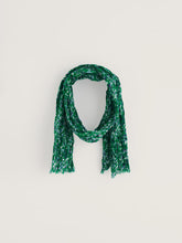 Load image into Gallery viewer, Sea Salt - Larissa Scarf in Woodland Floral Dark Stem
