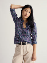 Load image into Gallery viewer, Sea Salt - Larissa Shirt in Flax Flower Bright Orchid
