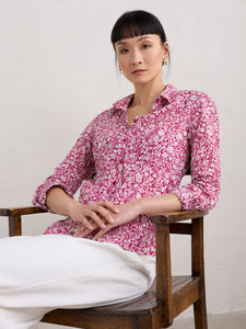 Sea Salt - Larissa Shirt - Garden Harvest Charm