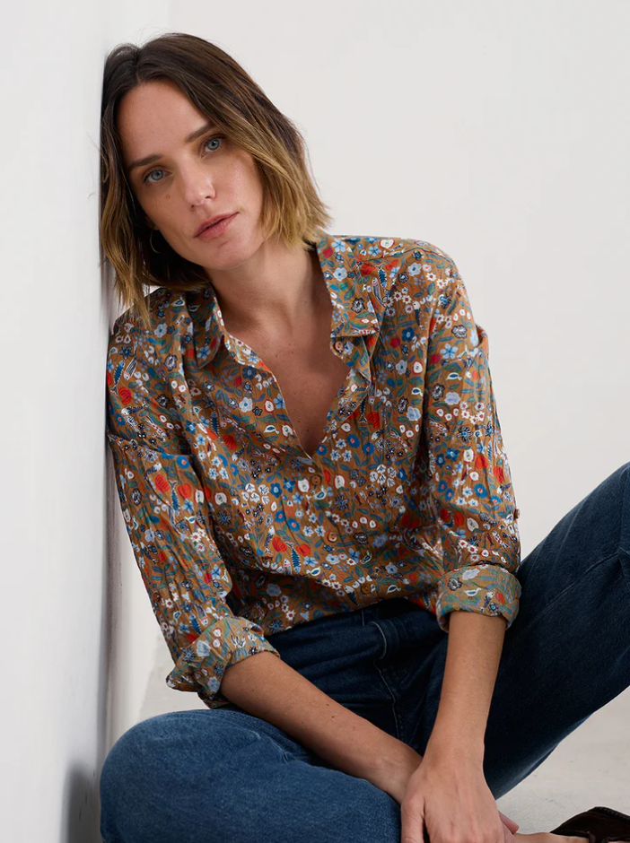 Sea Salt - Larissa Shirt in Still Life Basket