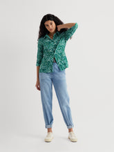 Load image into Gallery viewer, Sea Salt - Larissa Shirt in Woodland Floral Dark Stem
