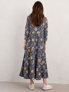 Sea Salt - Line Strokes Dress - Rustic Floral Maritime