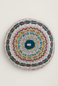 Sea Salt - Lundy Bay Beret - Harlyn Pink Grass Multi