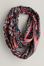 Load image into Gallery viewer, Sea Salt - New Everyday Circle Scarf - Mallow Bloom Border Pink Grass
