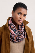 Load image into Gallery viewer, Sea Salt - New Everyday Circle Scarf - Mallow Bloom Border Pink Grass
