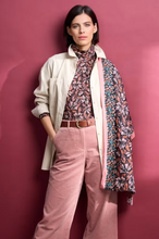 Load image into Gallery viewer, Sea Salt - New Everyday Circle Scarf - Mallow Bloom Border Pink Grass
