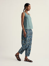 Load image into Gallery viewer, Sea Salt - Noweth Trouser in Red Hot Poker Maritime
