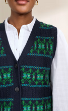 Load image into Gallery viewer, Sea Salt - Partridge Waistcoat Vest - Porcelain Maritime Hedgerow
