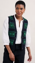 Load image into Gallery viewer, Sea Salt - Partridge Waistcoat Vest - Porcelain Maritime Hedgerow
