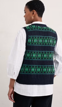 Load image into Gallery viewer, Sea Salt - Partridge Waistcoat Vest - Porcelain Maritime Hedgerow
