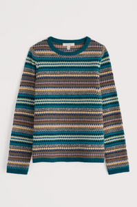 Sea Salt - Percella Cove Jumper in Weaving Needle Dark Eden Mix