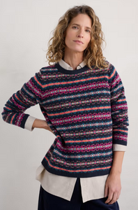 Sea Salt - Percella Cove Jumper - Palace Cove Maritime Multi