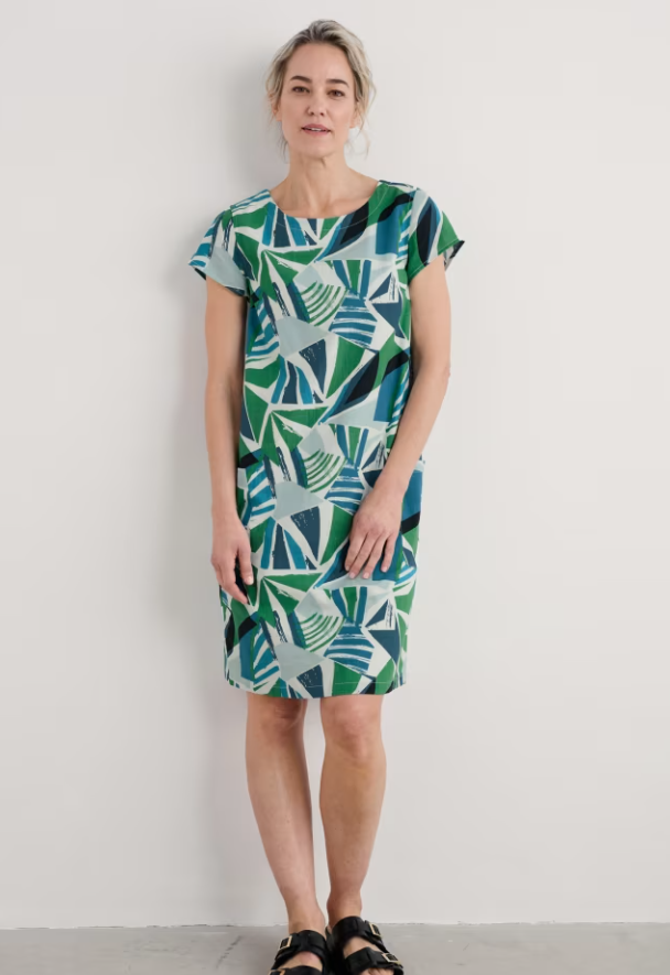 Sea Salt - River Cove Dress in Spinnaker Sails Hedgerow