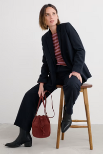 Sea Salt - Sailor Shirt in Scallion Burgundy