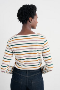 Sea Salt - Sailor Shirt in Tri Breton Verte