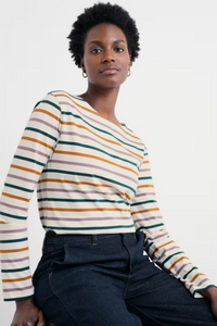 Sea Salt - Sailor Shirt in Tri Breton Verte