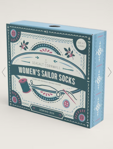 Sea Salt - Sailor Socks Box of 4 Sewing - Corbel Mix