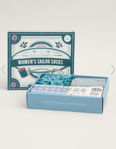 Sea Salt - Sailor Socks Box of 4 Sewing - Corbel Mix