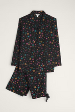 Load image into Gallery viewer, Sea Salt - Simple Stars Pyjamas - Snow Stars Onyx
