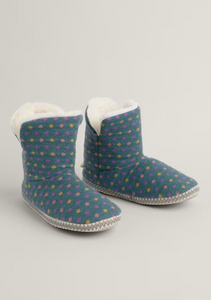 Sea Salt - Snooze Slipper Booties - Confetti Dusky Jade