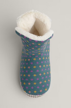 Load image into Gallery viewer, Sea Salt - Snooze Slipper Booties - Confetti Dusky Jade
