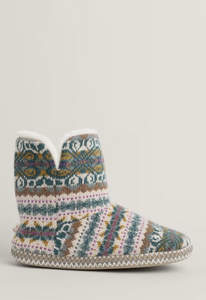 Sea Salt - Snooze Slipper Booties - Goldfinch Dusky Jade Multi