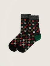 Load image into Gallery viewer, Sea Salt - Snowy Scenes Socks in Bauble Stamp Loch
