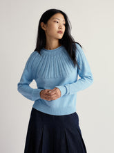 Load image into Gallery viewer, Sea Salt - Stone Chat Jumper in Spring Sky
